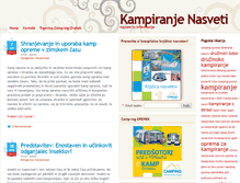 Tablet Screenshot of kampiranje-nasveti.com